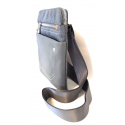 Borsello Uomo Roncato Maverick Mini Utility Denim Grigio