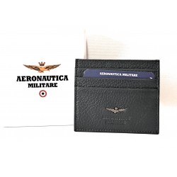 Porta Carte In Pelle Uomo Aeronautica Militare Blu