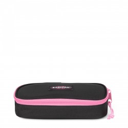 ASTUCCIO SCUOLA OVALE EASTPAK 1 ZIP +1 INTERNA CON PATTINA ORGANIZZATA  ASTUCCIO OVAL SPARK PINK SPARKLY EASTPAK ORIGINAL - Parole e Pensieri